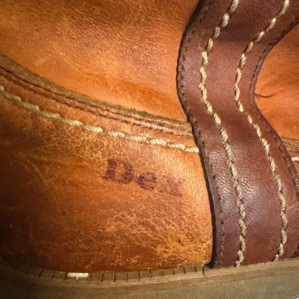 DEX VINTAGE Work Western Boot Brown Leather Outdoor Men’s Size 10.5 Vibram Soles